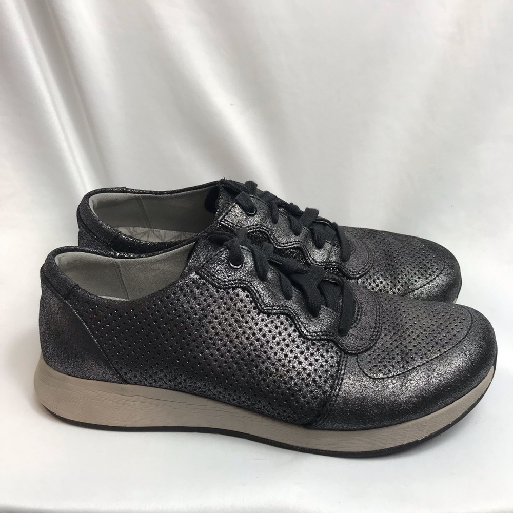 Dansko Charlie Lace-Up Sneaker Size 39 Dark Gray